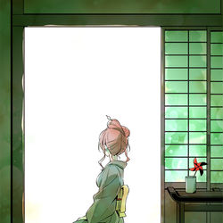 This is a pixiv picture whose title is 風を待っていたんだ.