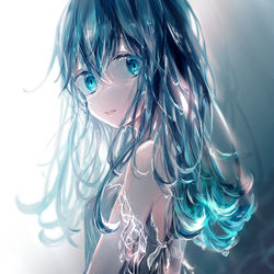 This is a pixiv picture whose title is 雫.
