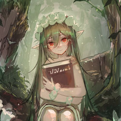 This is a pixiv picture whose title is 森のエルフちゃん.