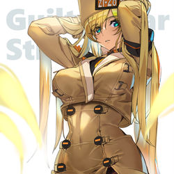 This is a pixiv picture whose title is 【GGSTミリア】ストライブ発売祝イラスト.