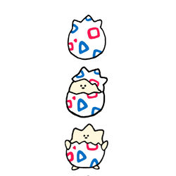 This is a pixiv picture whose title is no.1323 『 トゲピーの産まれ方 』.