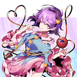 This is a pixiv picture whose title is 古明地さとり.