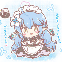 This is a pixiv picture whose title is メイドラミィちゃん❄.