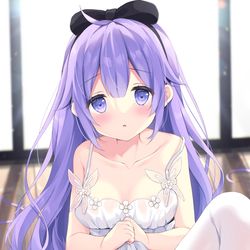 This is a pixiv picture whose title is 「お兄ちゃんなら…いいよ？」.