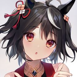 This is a pixiv picture whose title is 【ウマ娘】「あたしだけにチュウする」.