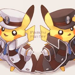 This is a pixiv picture whose title is ▽PIKACHU MASTER▲.