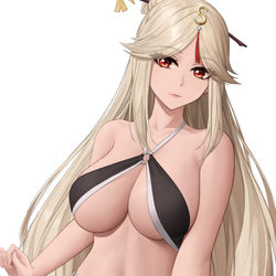 This is a pixiv picture whose title is [原神] 凝光 / Ningguang.