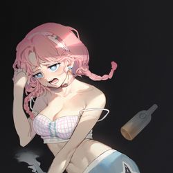 This is a pixiv picture whose title is 蓝毒毒.