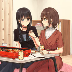 This is a pixiv picture whose title is 宅飲み大学生【ピクリク】.