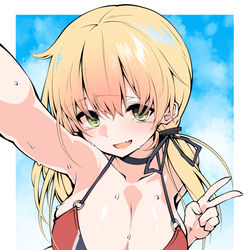 This is a pixiv picture whose title is 「オイゲンは巡洋艦といっても重い方の巡洋艦ですからねー」.