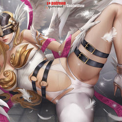 This is a pixiv picture whose title is Angewomon天女兽.