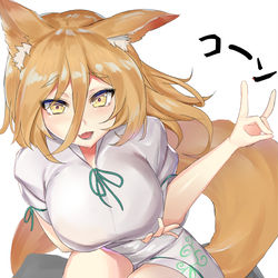 This is a pixiv picture whose title is めっちゃ惑わせてくる狐.
