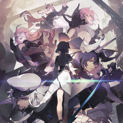 This is a pixiv picture whose title is 白夜極光 啓光.