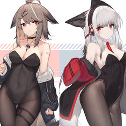 This is a pixiv picture whose title is vulpo bunny.
