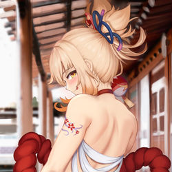 This is a pixiv picture whose title is 原神 - 宵宫.