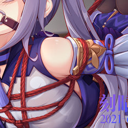 This is a pixiv picture whose title is 【FANBOX限定】刻晴.