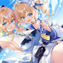 This is a pixiv picture whose title is sisters.