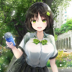 This is a pixiv picture whose title is 暑かったでしょ？これ、あげる！.