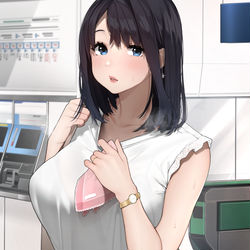 This is a pixiv picture whose title is 仕事帰りの女上司さん.