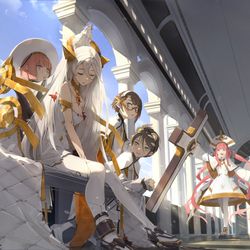 This is a pixiv picture whose title is 天使の休息.