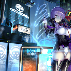 This is a pixiv picture whose title is サイバーパンクなBBちゃん.