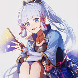 This is a pixiv picture whose title is 神里綾華.