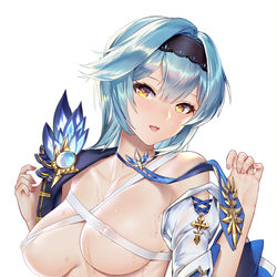 This is a pixiv picture whose title is 湿身的优菈.