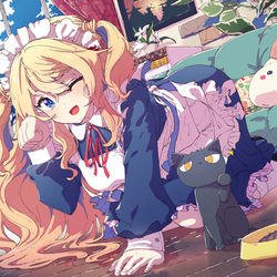 This is a pixiv picture whose title is にゃにゃん.