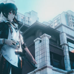 This is a pixiv picture whose title is 露西亚· The Weeknd.