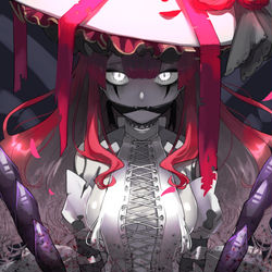This is a pixiv picture whose title is 逃げないで.