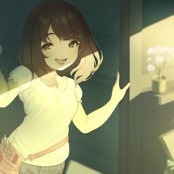 This is a pixiv picture whose title is 美容師さんごっこ.