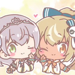 This is a pixiv picture whose title is ナイショの話.