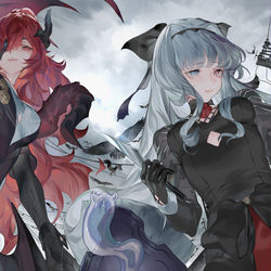 This is a pixiv picture whose title is 影ノ街.