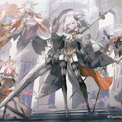 This is a pixiv picture whose title is 白夜極光.