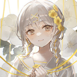 This is a pixiv picture whose title is 💛.