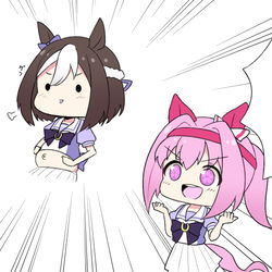 This is a pixiv picture whose title is ハルウララ3段活用.