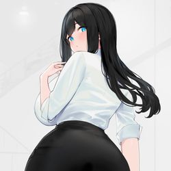 This is a pixiv picture whose title is 💙.