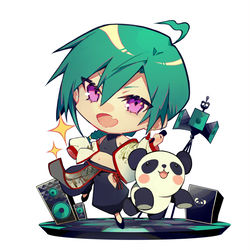 This is a pixiv picture whose title is 緑仙.