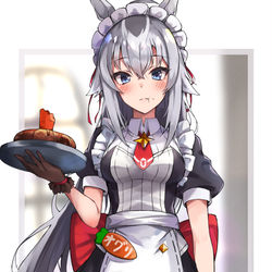 This is a pixiv picture whose title is メイドオグリ.
