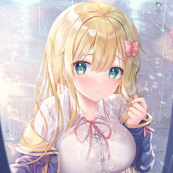 This is a pixiv picture whose title is 先生、入ってもいいですか？.