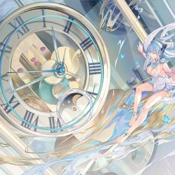 This is a pixiv picture whose title is Air clock.