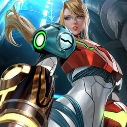 This is a pixiv picture whose title is Samus.