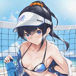 This is a pixiv picture whose title is ビーチバレー.