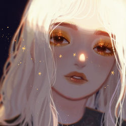 This is a pixiv picture whose title is 星を着飾る.