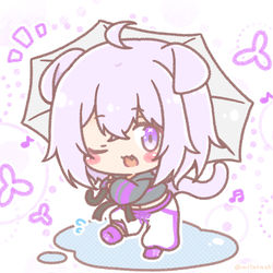 This is a pixiv picture whose title is おかゆの梅雨ライブ☔.