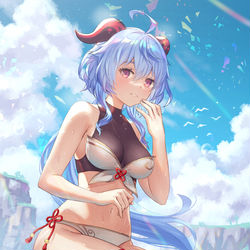 This is a pixiv picture whose title is 夏甘雨.