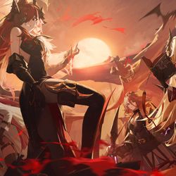 This is a pixiv picture whose title is 白夜極光.