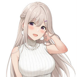This is a pixiv picture whose title is 幼馴染さん立ち絵.