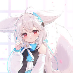 This is a pixiv picture whose title is もふ.