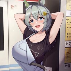 This is a pixiv picture whose title is セイウンスカイ(高等部).